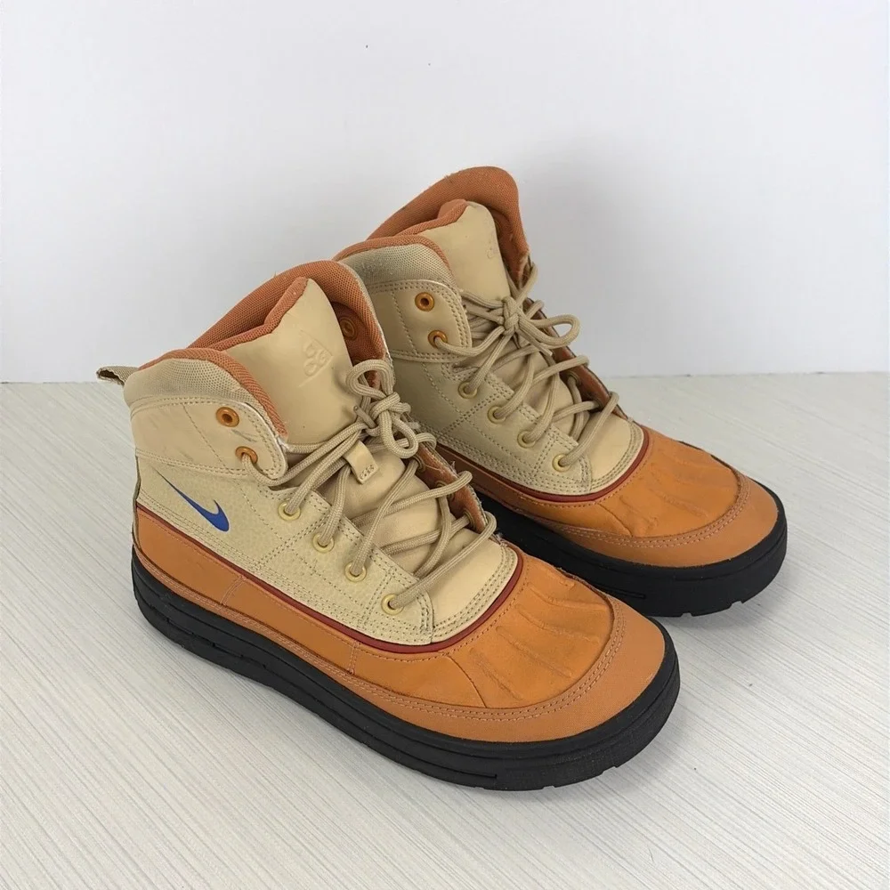 Nike Big Kids Woodside 2 High Sesame/Game Royal Boot Size 6Y 6 Youth